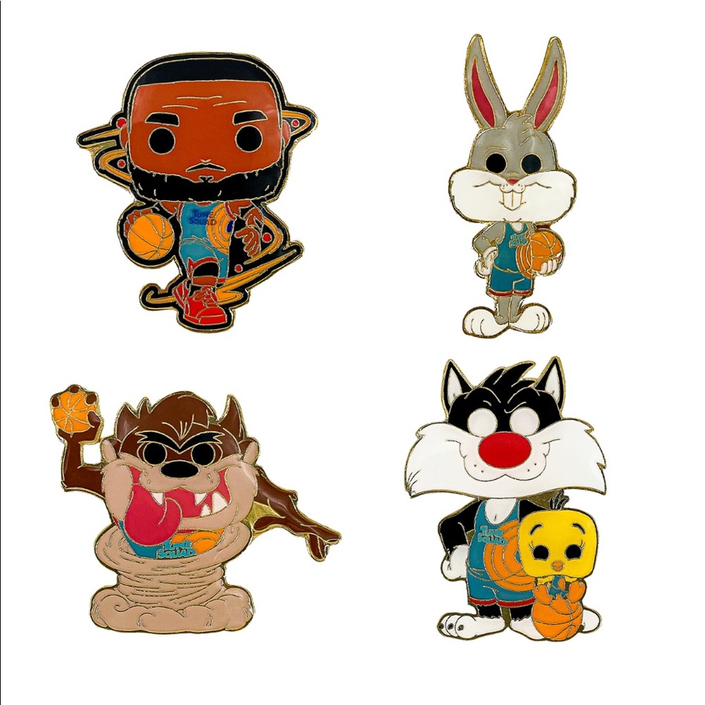 Space Jam Funko Pin Set Tune Squad collectors looney toons